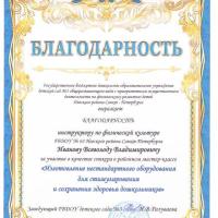 Благодарность. Иванов В.В.